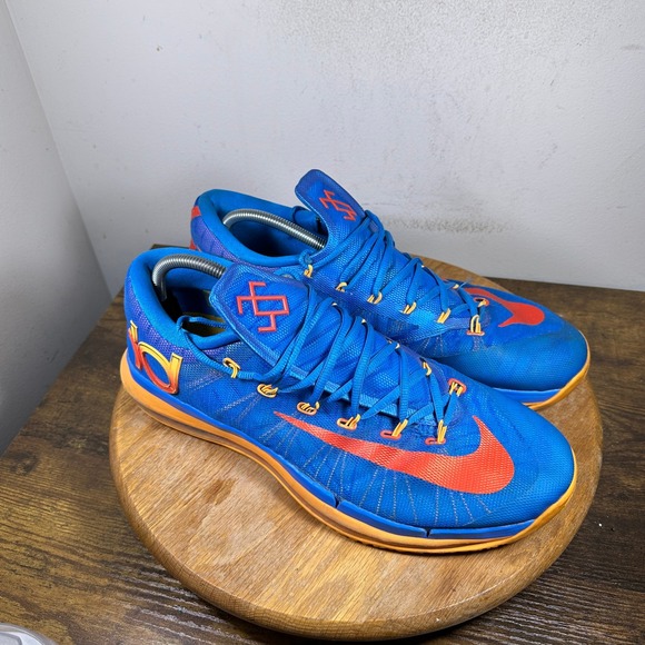 Nike KD Trey 6 Elite Royal Blue Orange Men's Basketball Shoes Size 13 642838-400